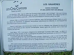 Panneau de sensibilisation.