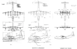 Description de l'image Convair P5Y and R3Y Tradewind drawings.png.