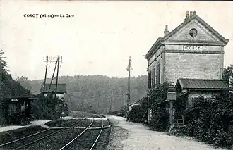 La gare vers 1920.