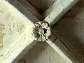 Bas-côté sud, clé de voûte.