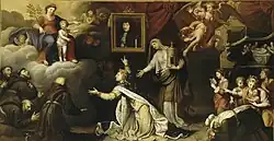 Ex-voto de la guérison de Louis XIV (1638) de Michel Corneille l'Ancien (anciennement attribué à Nicolas Mignard).