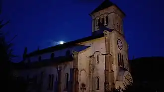 Chapelle de Travexin de nuit.