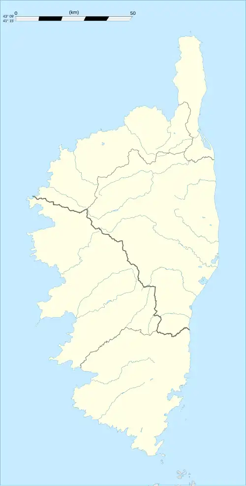 voir sur la carte de Corse