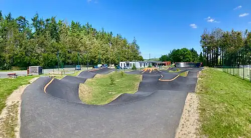 Le pump track de Corseul en Côtes-d'Armor.