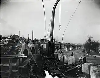 Construction de la ligne n°6 (1904).