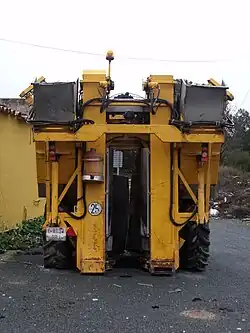 Machine à vendanger.