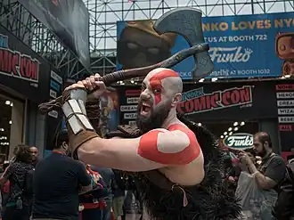 Cosplay de Kratos.