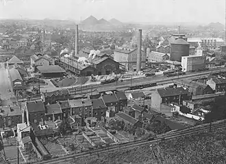 L'usine Solvay en 1939.