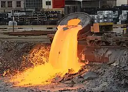 Coulée de laitier, Pont-à-Mousson 2022.