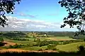 Vue du paysage agricole du Gers