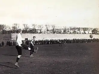 Photo d'une action de jeu d'un match de football