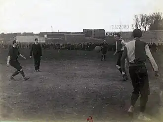 Photo d'une action de jeu d'un match de football