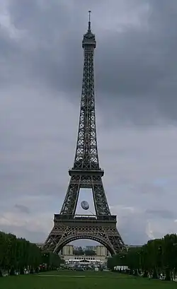 vue de la tour Eiffel.