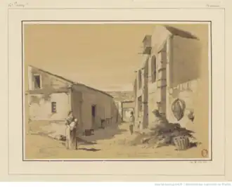 Cour du no&nbsp;9 par Jules-Adolphe Chauvet.