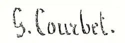signature de Gustave Courbet