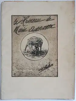 Couverture du livre Le Hameau de Marie-Antoinette, écrit par Pierre Guerquin (1880-1967) et illustré par Gaston Laplace (1885-1917) en 1913.