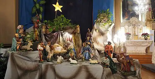 Crèche de Noël, Montréal, Canada.