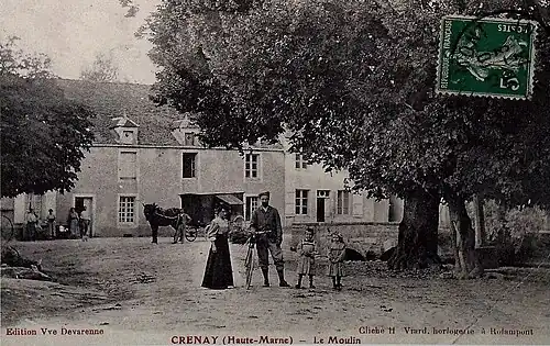 Carte postale du moulin en 1913.