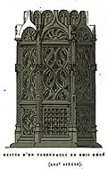 tabernacle XVIe&nbsp;siècle intégré dans un autel XIXe,