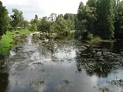 La rivière Creuse en direction de Lurais en 2011.