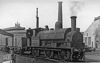 La locomotive des ateliers de Crewe, portant encore son matricule LMS.