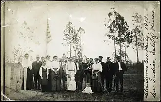 Américains à l'île des Pins, 1910