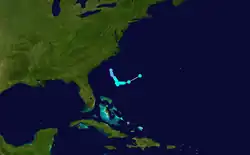Parcours de la tempête tropicale Cristobal