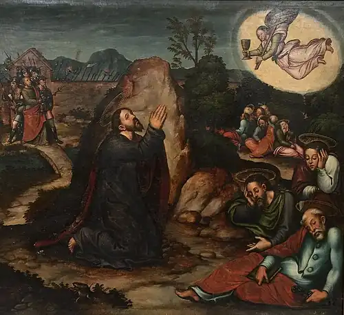 Jésus au jardin des oliviers. Collégiale Sainte-Marie de Xàtiva