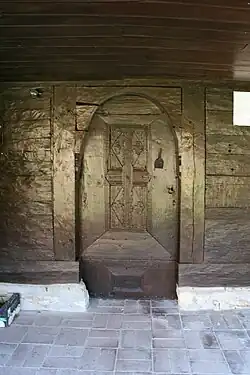 Détail de la porte d'entrée