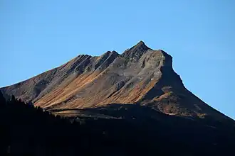 Le Croisse Baulet en novembre vu depuis le nord-est.