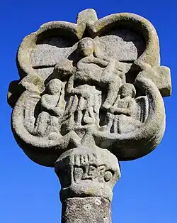 Croix de Treuliec : partie sommitale.