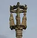 Croix de cimetière (Réguiny) : partie sommitale.