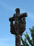 Croix de l'ancien cimetière  : partie sommitale.