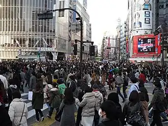Shibuya Crossing en 2012.