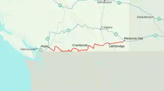 Image illustrative de l’article Route Crowsnest