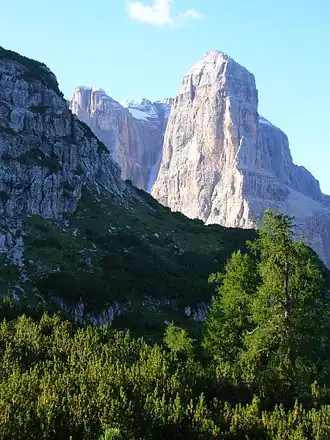 Vue du Crozzon di Brenta.