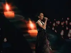 Description de l'image Csézy, Hungary, Eurovision 2008, 2nd semifinal.jpg.