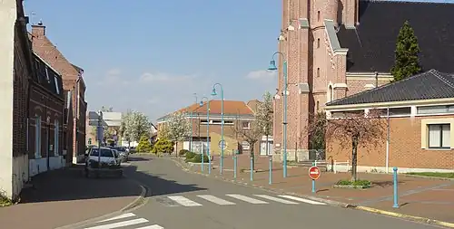 Rue Suzanne-Lanoy à Cuincy.