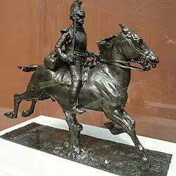 Cuirassier sabre au clair (vers 1872), bronze, Art Institute of Chicago.