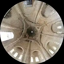 Vue de l'élévation intérieure.