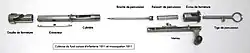 Culasse démontée du fusil et du mousqueton 1911