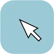 Pointeur de souris classique en forme de flèche