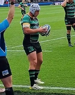Description de l'image Curtis Langdon 2023-24 English Premiership Northampton Saints vs Bristol Bears.jpg.