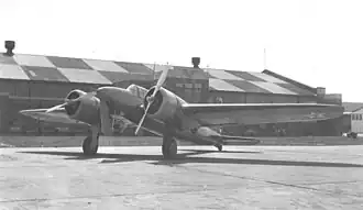 Vue de l'avion.