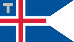 Drapeau des Douanes d'Islande