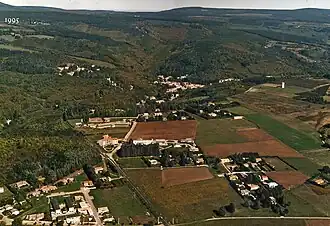 Plaine de Cazelles et Cuxac en 1995.