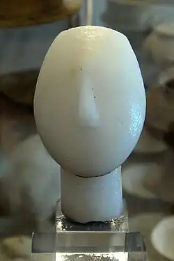 Tête d'une figure cycladique féminine, ca. -2800 / -2300.