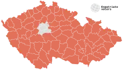 Candidat arrivé en tête par district au premier tour.