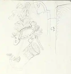 Décor du Vestibule Supérieur. Stockholm, NMH CC 1078.