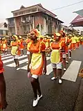Défilé de carnaval dans les rues de Cayenne.